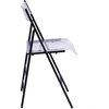 Isl Furnishings Kasper Flex Luxury Modern Folding Chairs Acrylic Lucite BLK CH43DC-1PK-AR01-PC01